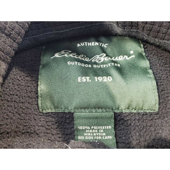 Eddie Bauer Outdoor Outfitter Mens XL Black Fleece Sweater Jacket - Picture 4 of 5